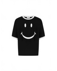 Maille Mérinos Smiley - Moschino - Noir Maille Mérinos Smiley - Moschino - Noir