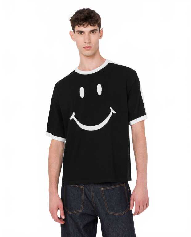 Smiley Merino Knit - Moschino - Black
