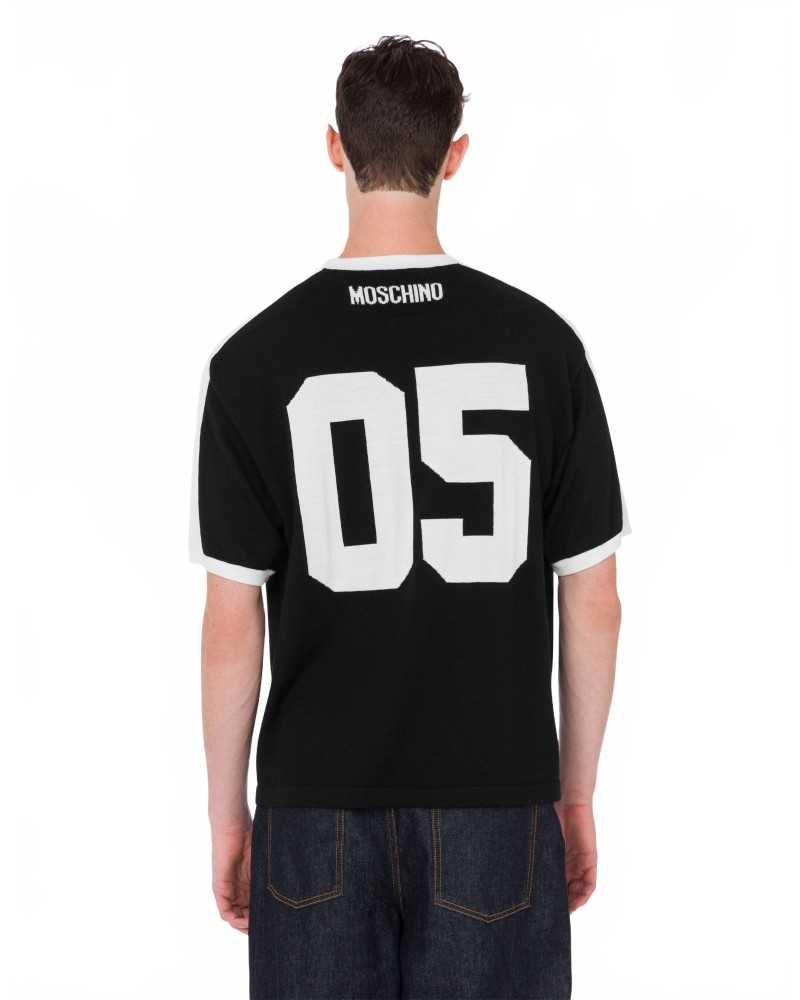 Smiley Merino Knit - Moschino - Black Smiley Merino Knit - Moschino - Black