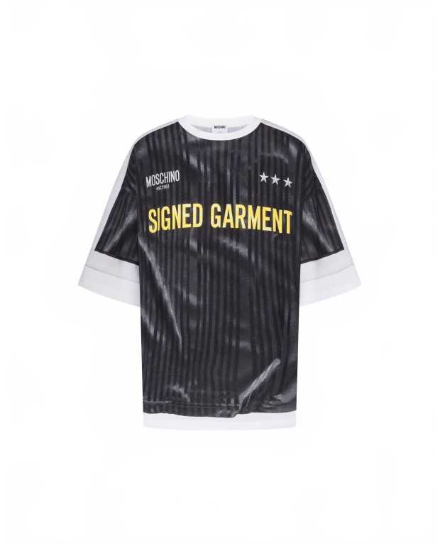 Organic Cotton Jersey T-shirt - Moschino - Dark Grey