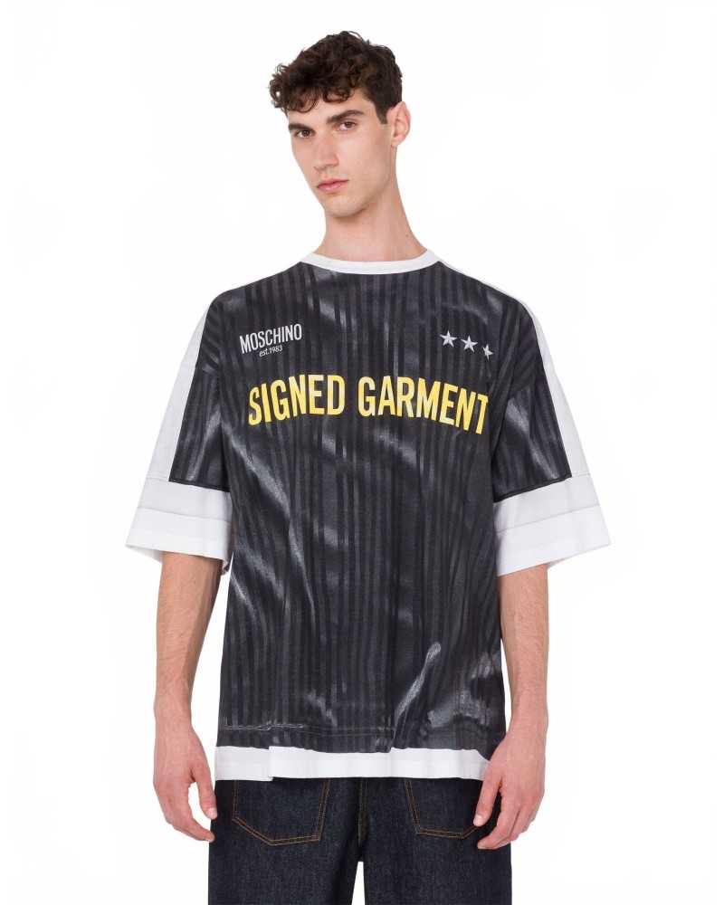 Organic Cotton Jersey T-shirt - Moschino - Dark Grey