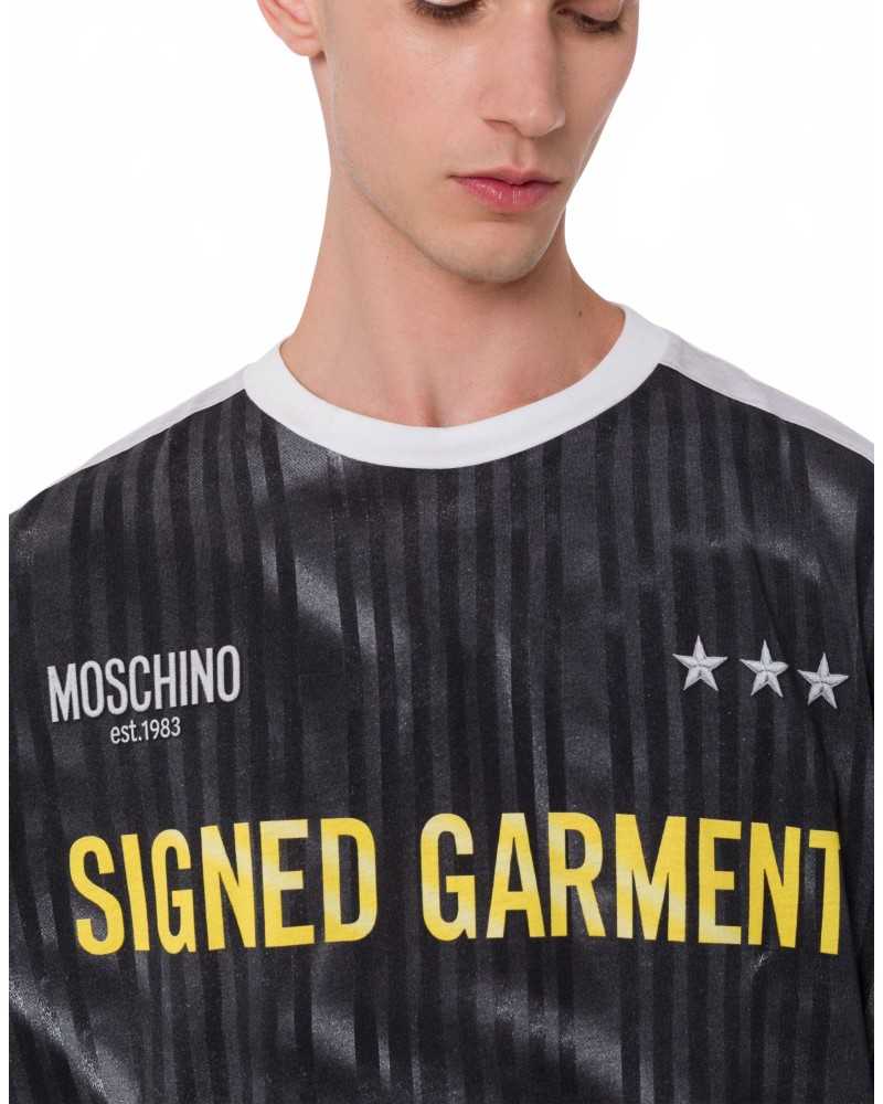 Organic Cotton Jersey T-shirt - Moschino - Dark Grey