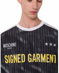 Organic Cotton Jersey T-shirt - Moschino - Dark Grey
