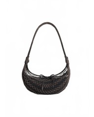 Croissant Filt Bag - Lemaire - Chevron Marron Glacé Croissant Filt Bag - Lemaire - Chevron Marron Glacé