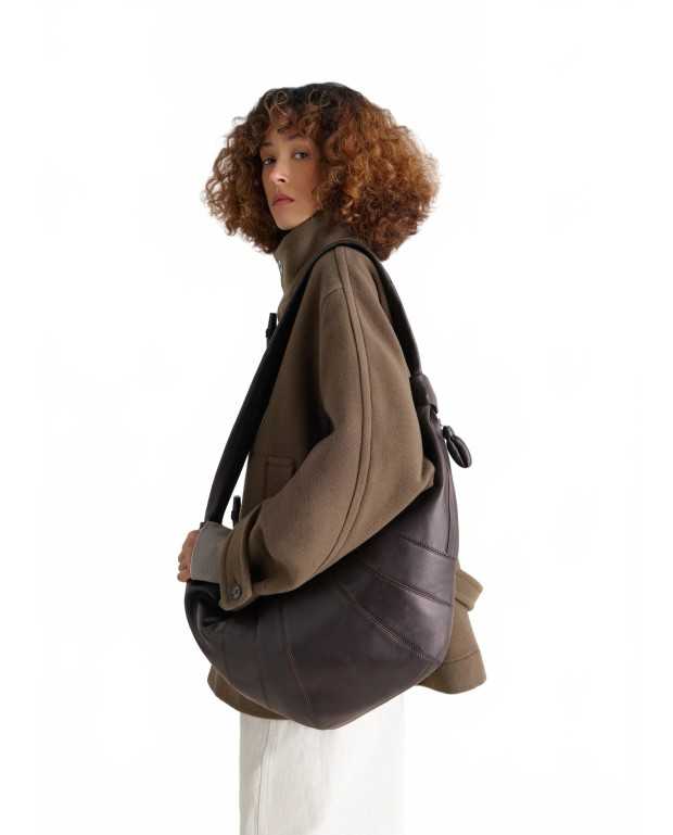 Large Croissant Bag - Lemaire - Dark Chocolate Large Croissant Bag - Lemaire - Dark Chocolate