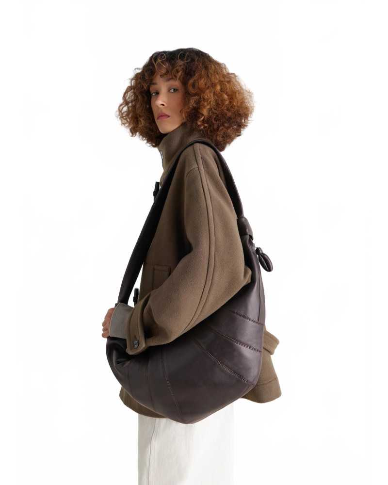 Large Croissant Bag - Lemaire - Dark Chocolate