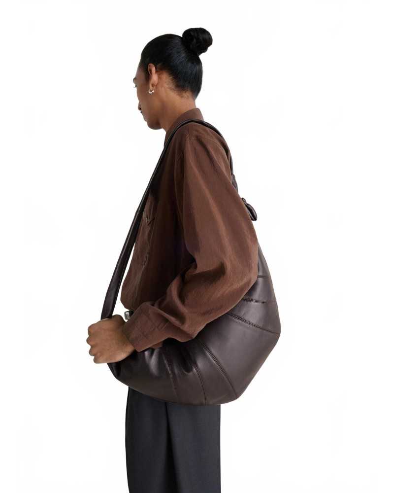 Large Croissant Bag - Lemaire - Dark Chocolate
