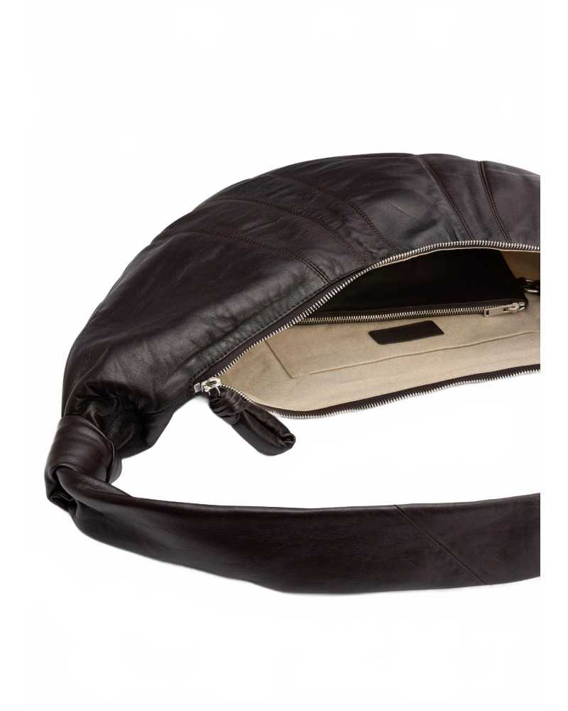 Large Croissant Bag - Lemaire - Dark Chocolate