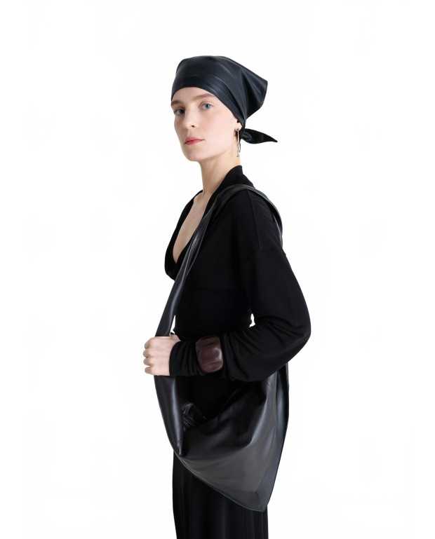 Scarf Bag Small - Lemaire - Black / Dark Chocolate Scarf Bag Small - Lemaire - Black / Dark Chocolate