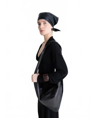 Scarf Bag Small - Lemaire - Black / Dark Chocolate