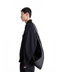 Scarf Bag Small - Lemaire - Black / Dark Chocolate