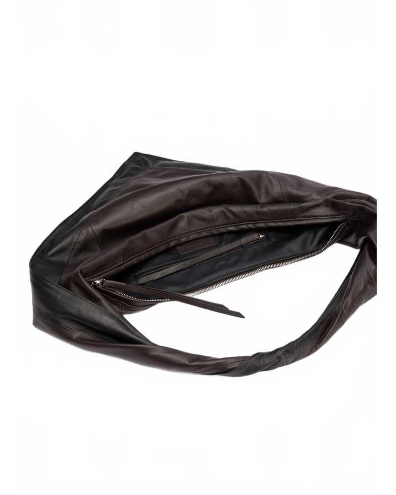 Scarf Bag Small - Lemaire - Black / Dark Chocolate