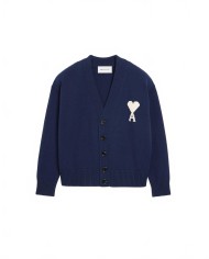 Cardigan Avec Ami De Coeur Contraste - Ami - Encre