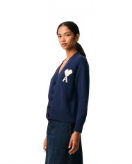 Cardigan Avec Ami De Coeur Contraste - Ami - Ink
