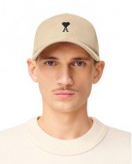 Ami De Coeur Embroidery Cap Black - Ami - Beige
