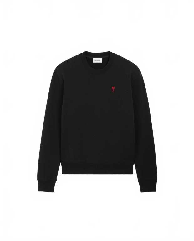 Sweatshirt Black Ami De Coeur Red - Ami - Black