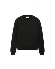 Sweatshirt Noir Ami De Coeur Rouge - Ami - Noir