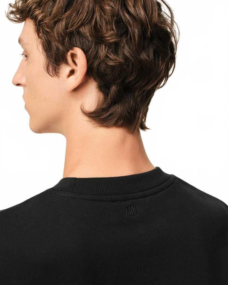 Sweatshirt Black Ami De Coeur Red - Ami - Black