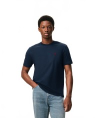 Tshirt Avec Ami De Coeur Rouge - Ami - Bleu Nuit