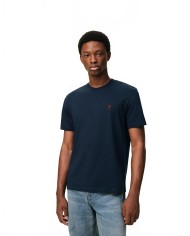 Tshirt With Red Heart Friend - Ami - Midnight Blue Tshirt With Red Heart Friend - Ami - Midnight Blue