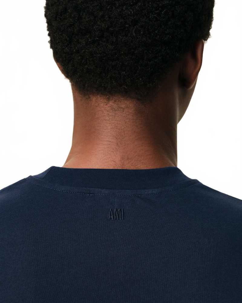 Tshirt With Red Heart Friend - Ami - Midnight Blue Tshirt With Red Heart Friend - Ami - Midnight Blue