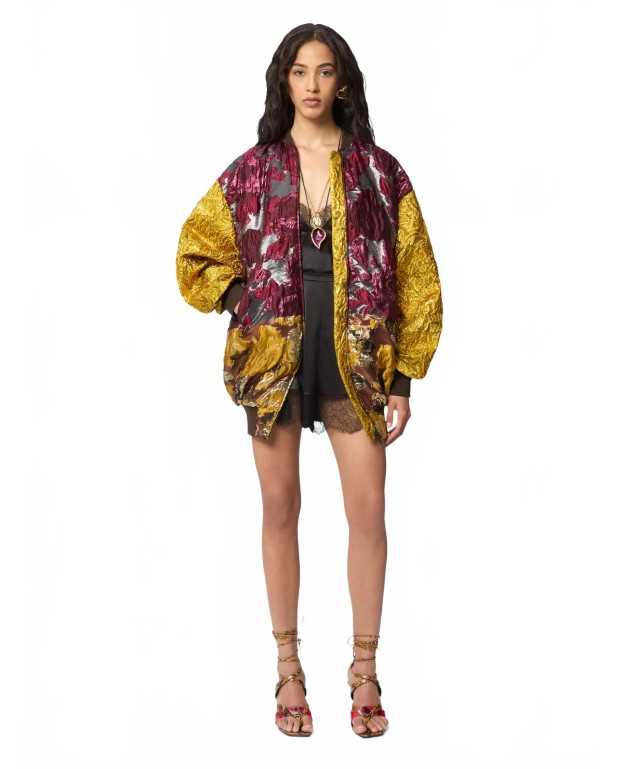 Bomber In Patchwork Jacquard - Nina Ricci - Jacquard Bomber In Patchwork Jacquard - Nina Ricci - Jacquard