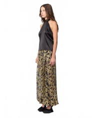 Halterneck Top In Silk Satin - Nina Ricci - Black