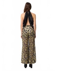 Halterneck Top In Silk Satin - Nina Ricci - Noir