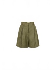 Short In Wrinkled Cotton - Nina Ricci - Khaki Short In Wrinkled Cotton - Nina Ricci - Khaki