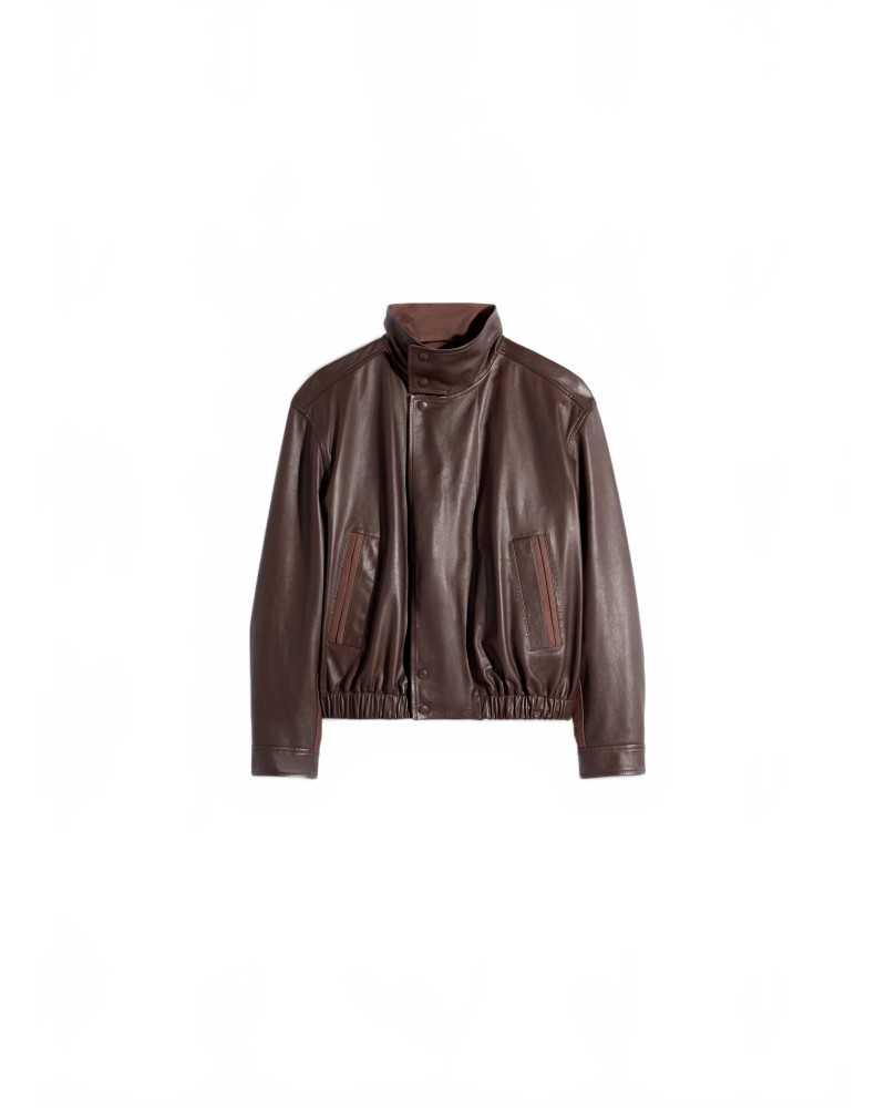 Soft Leather Jacket - Lemaire - Chocolate