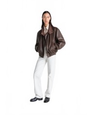 Soft Leather Blouson - Lemaire - Chocolat