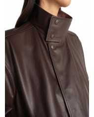 Soft Leather Blouson - Lemaire - Chocolat