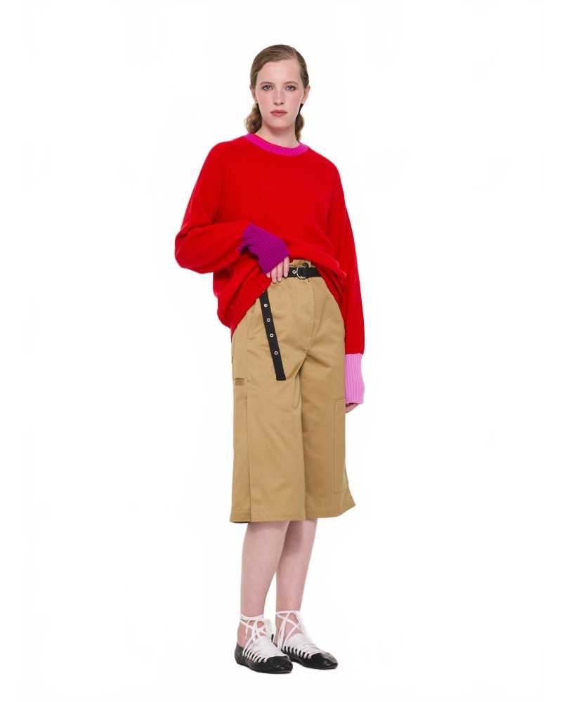 Unisex Lambswool Sweater - La Fetiche - Red