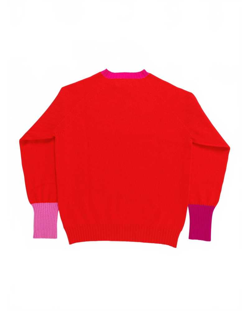 Unisex Lambswool Sweater - La Fetiche - Red