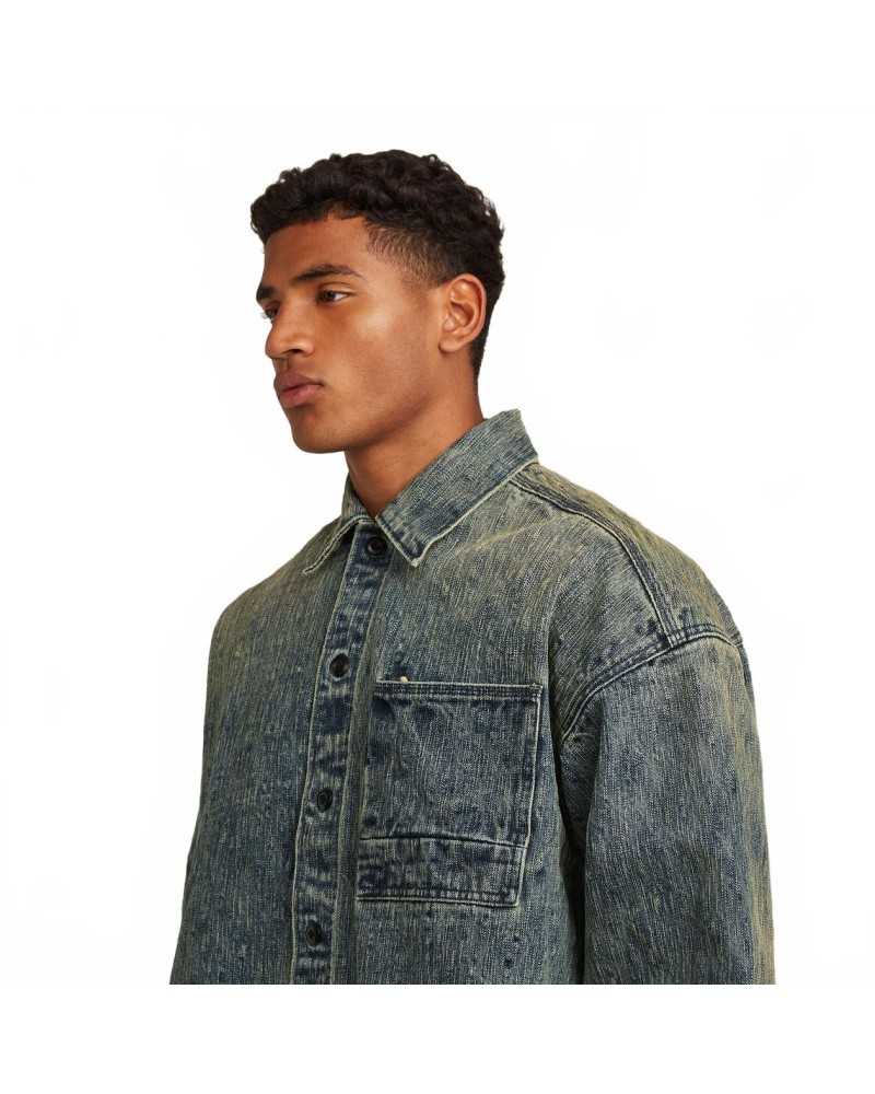 A Boxy Fit Overshirt - G-Star - Antique Faded Shizuku A Boxy Fit Overshirt - G-Star - Antique Faded Shizuku