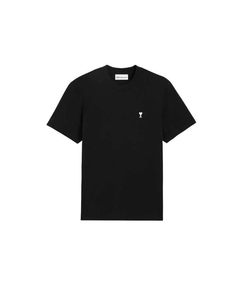 Tshirt Avec Ami De Coeur Contraste - Ami - Noir / Blanc Creme Tshirt Avec Ami De Coeur Contraste - Ami - Noir / Blanc Creme