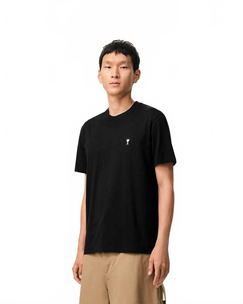 Tshirt Avec Ami De Coeur Contraste - Ami - Noir / Blanc Creme Tshirt Avec Ami De Coeur Contraste - Ami - Noir / Blanc Creme