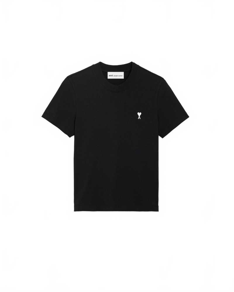 Tshirt Ami De Coeur Cropped - Ami - Noir / Blanc crème Tshirt Ami De Coeur Cropped - Ami - Noir / Blanc crème
