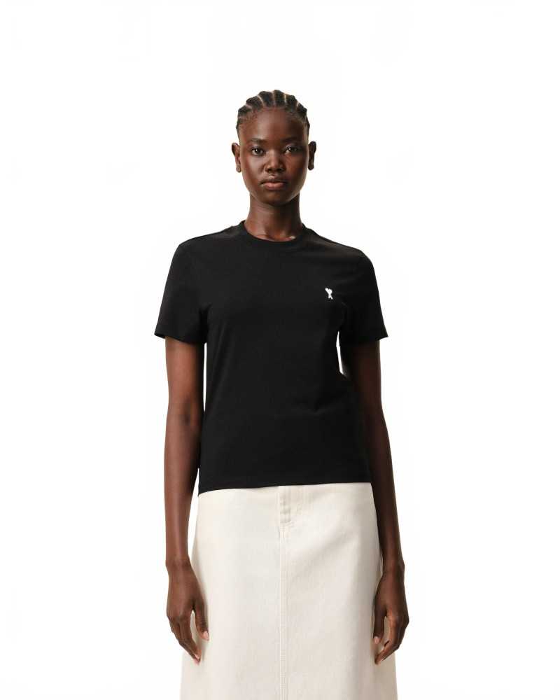 Tshirt Ami De Coeur Cropped - Ami - Noir / Blanc crème Tshirt Ami De Coeur Cropped - Ami - Noir / Blanc crème