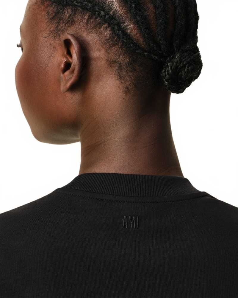 Tshirt Ami De Coeur Cropped - Ami - Noir / Blanc crème Tshirt Ami De Coeur Cropped - Ami - Noir / Blanc crème