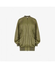 Bomber In Wrinkled Cotton - Nina Ricci - Khaki