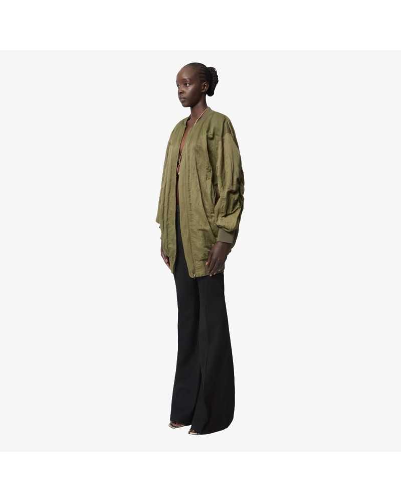 Bomber In Wrinkled Cotton - Nina Ricci - Khaki