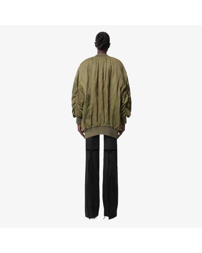 Bomber In Wrinkled Cotton - Nina Ricci - Khaki