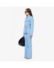 Denim Saharienne Jacket - Nina Ricci - Denim Blue Denim Saharienne Jacket - Nina Ricci - Denim Blue