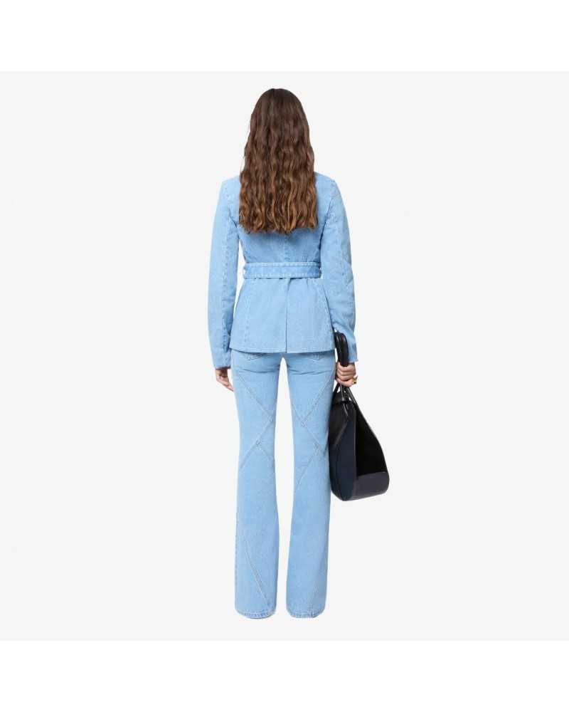 Denim Saharienne Jacket - Nina Ricci - Denim Blue Denim Saharienne Jacket - Nina Ricci - Denim Blue