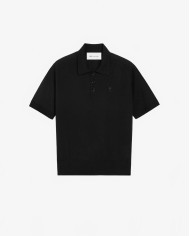 Polo Manches Courtes Avec Ami De Coeur Contraste - Ami - Noir / Noir Polo Manches Courtes Avec Ami De Coeur Contraste - Ami - Noir / Noir