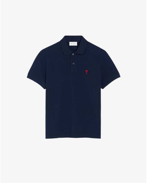 Polo Ami De Coeur Rouge Pique Leger - Ami - Midnight Blue