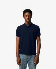 Polo Ami De Coeur Rouge Pique Leger - Ami - Midnight Blue
