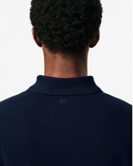 Polo Ami De Coeur Rouge Pique Leger - Ami - Bleu Nuit