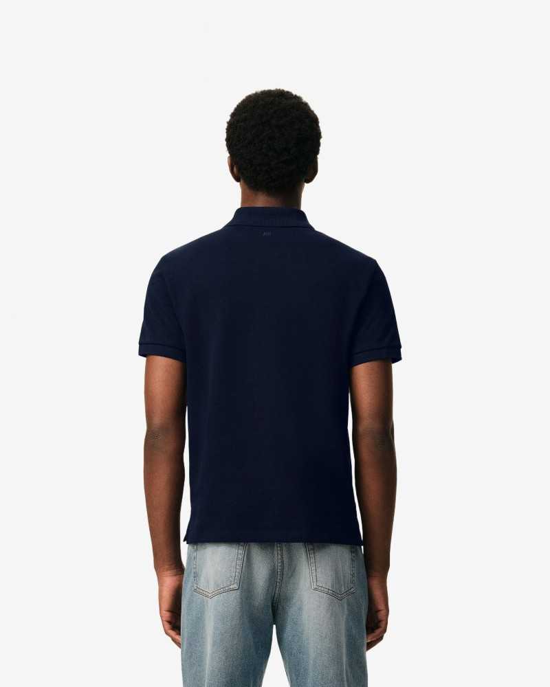Polo Ami De Coeur Rouge Pique Leger - Ami - Bleu Nuit